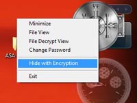 hide with encryption
