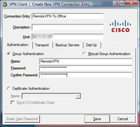 configure vpn client cisco
