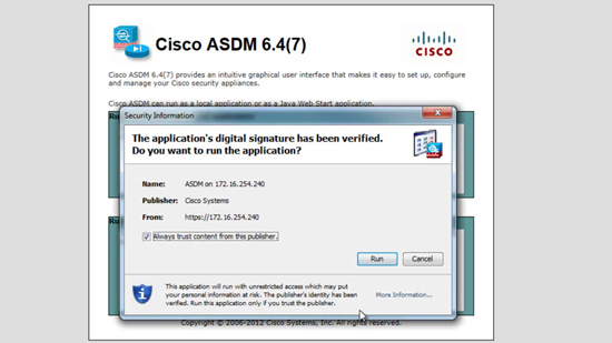 ASDM Digital Certificate