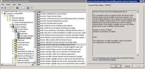 allow users install printers