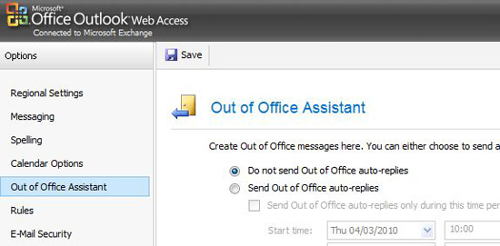 out of office assistant