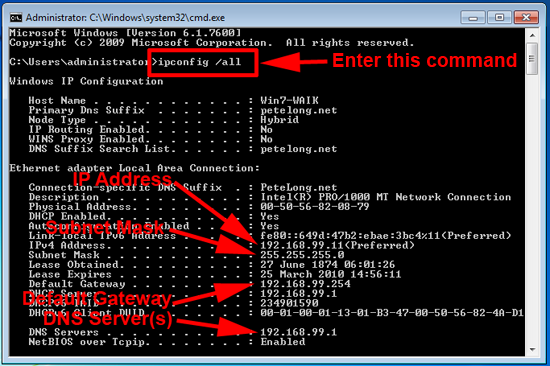 How To Change My Ip Address Vista