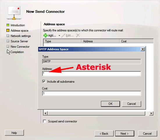 Configure Send Connector