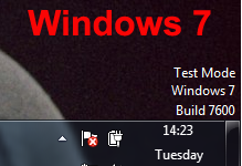 test mode windows 7