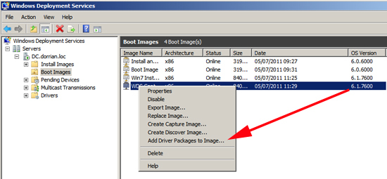 Add Driver Packages to Image
