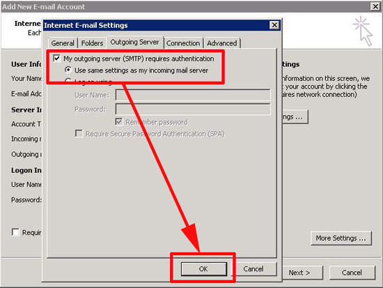 SMTP authentication