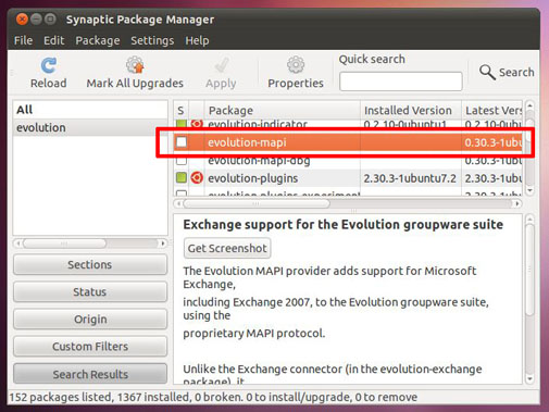 Mapi Exchange Ubuntu