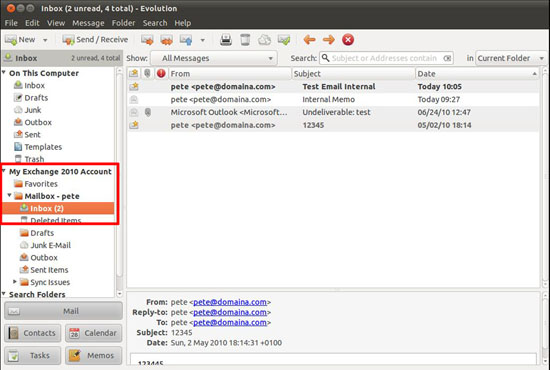 Evolution Exchange Mailbox