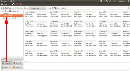 Evolution Global address List
