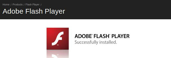 flash player installed linux