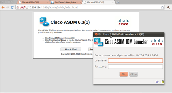 Cisco gui access from ubuntu