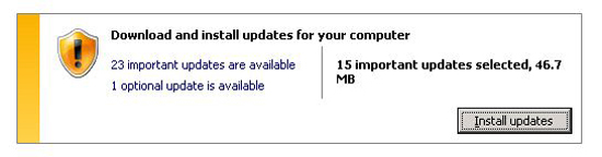 available updates