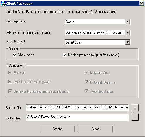 Trend Client Packager