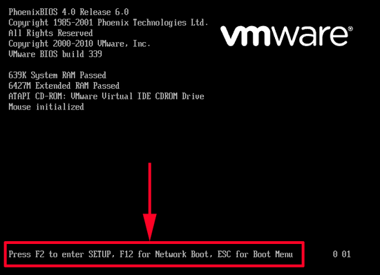 boot delay vmx