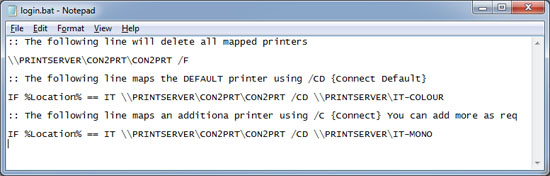 location variable group policy