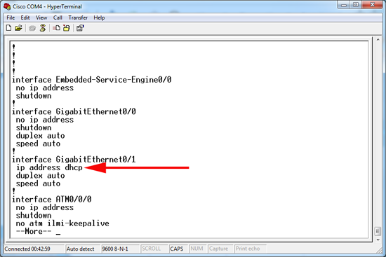 hypertemrinal to router