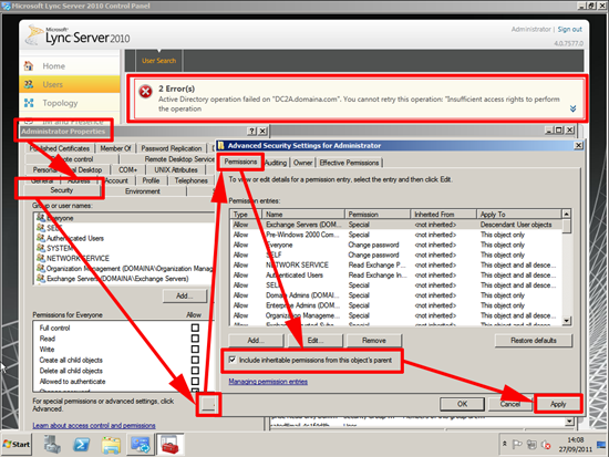 lync error