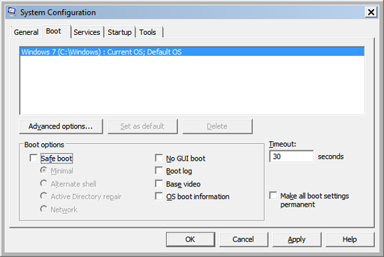 msconfig