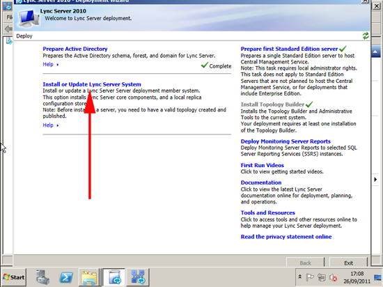 Install or update Lync