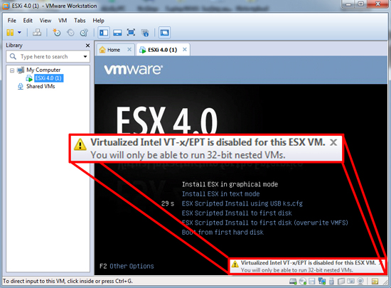 VT-x/EPT is disabled