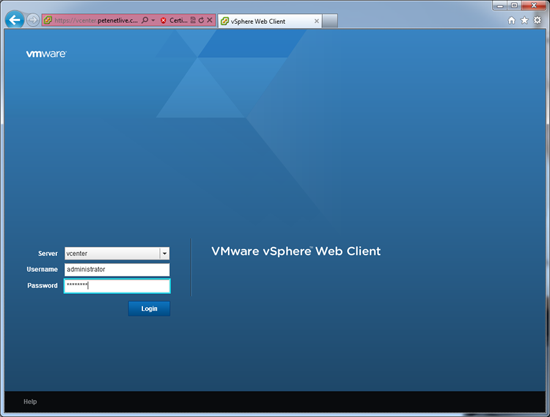vsphere4 web client