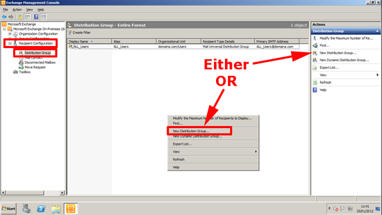 exchange system manger