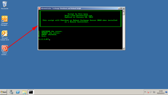 show shutdown exchange 2010