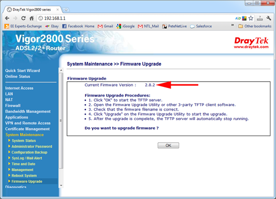 Start Dratek Firmware Upgrade