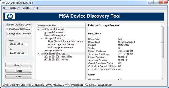 MSA Discovery Tool