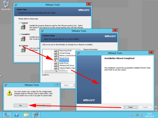 Windows 8 VMware Tools