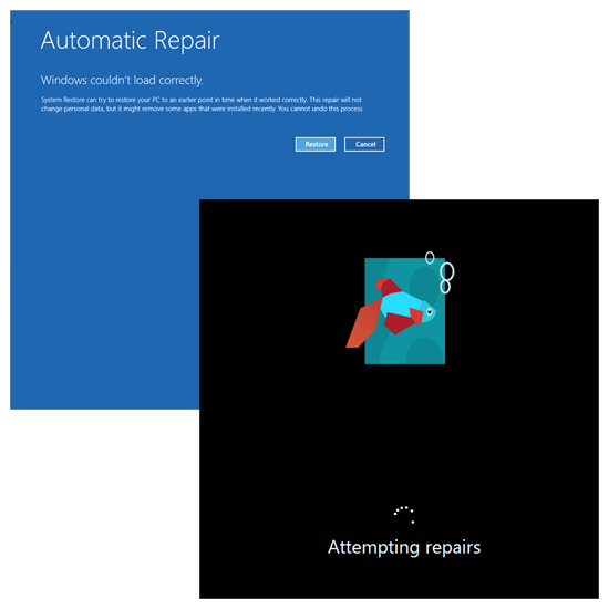 Windows 8 Automatic Repair Restore