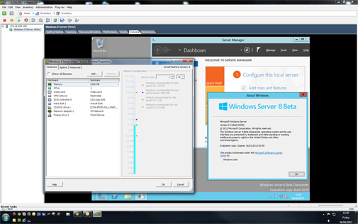 Windows 8 Server in ESX