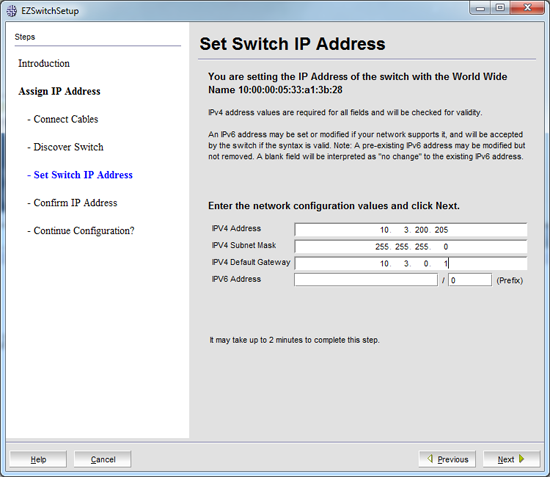 Brocade IP address