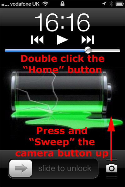 iphone lockscreen camera quick launch