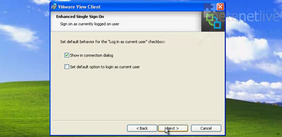 VMware View Login as Current User