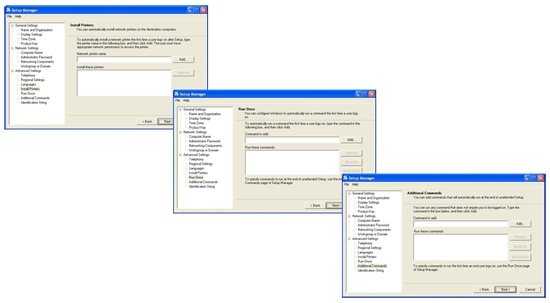 post sysprep commands