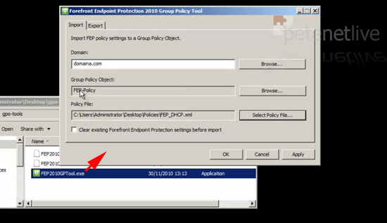 Import and Export FEP Settings