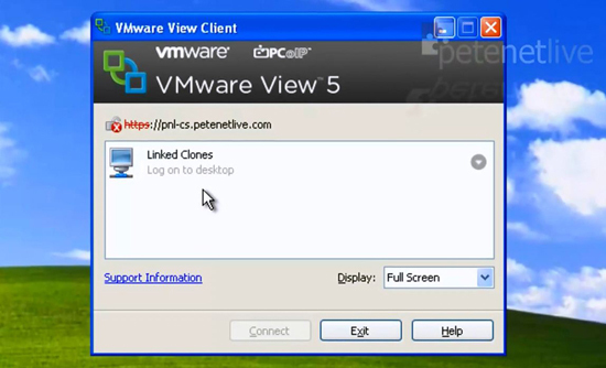 VMware View Client Linked Clone Pool
