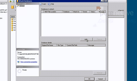 SQS SQL Add Database