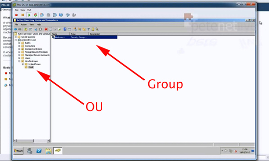 Kiosk OU and Security Group