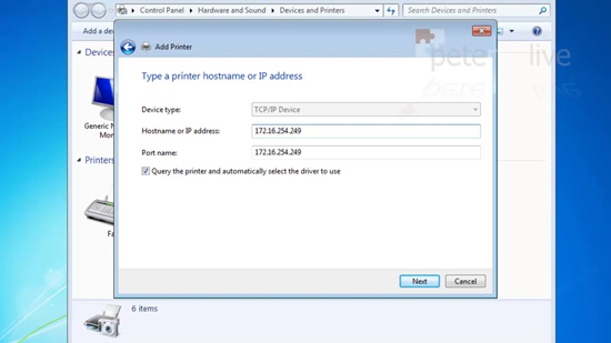 Printer IP Address