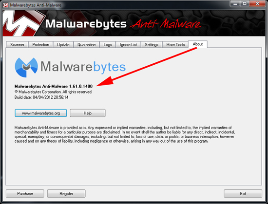 Malwarebytes Version