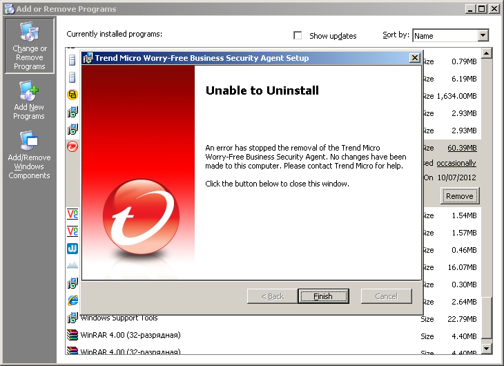 Trend Micro Worry Free Business Security Cannot Remove Agent Trend Micro Worry Free Business Security Cannot Remove Agent
