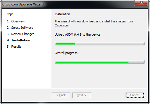 Upload ASDM