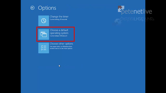 Change Default Operating System