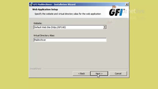 GFI MailArchiver Management URL