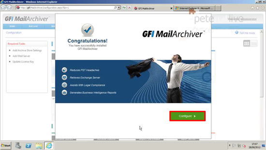 Configure GFI MailArchiver