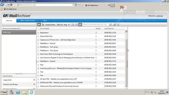 GFI MailArchiver View Archive