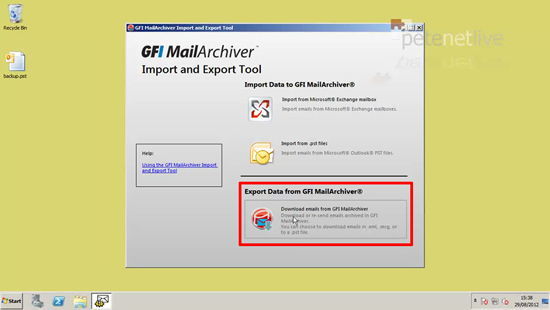 GFI MailArchiver Export from Databse
