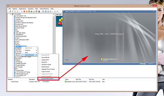 VMware Guest Console